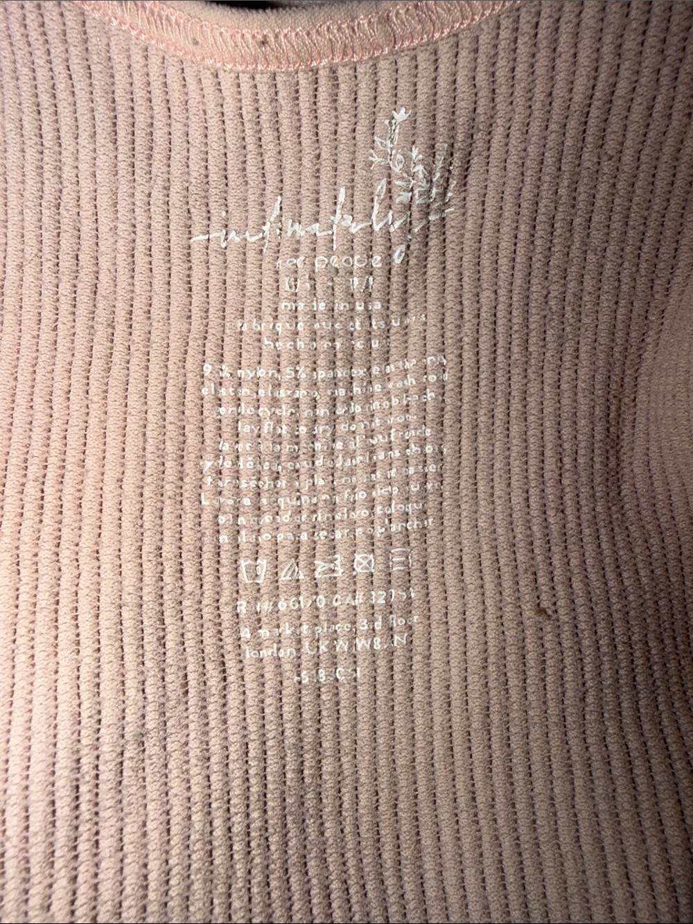 Free People Ribbed Scoop Tank in Dusty Blush